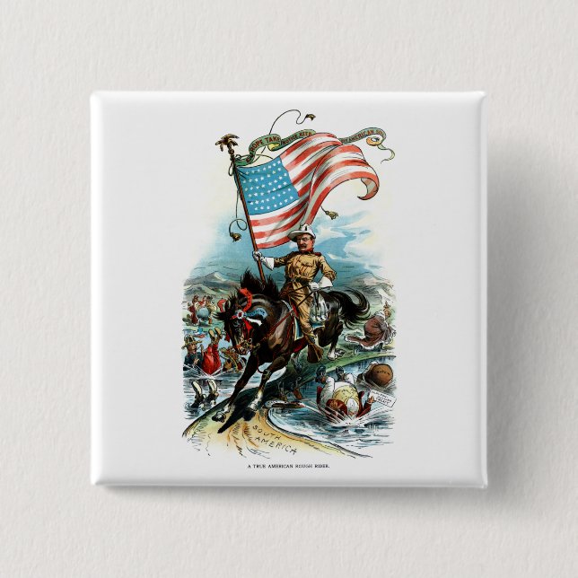1902 Theodore Roosevelt Button (Front)