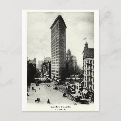 1903 Flatiron District New York City Postcard