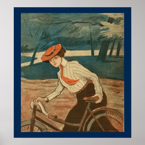 1903 Vintage Bicycle Magazine Ad Art Poster
