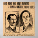1903 Wright Brothers Replica Newspaper Poster at Zazzle