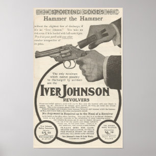 1904 Advertisement for Iver Johnson revolver Poster