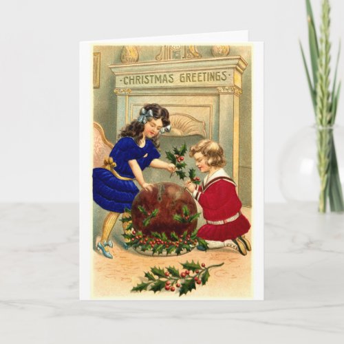 1904 Christmas Figgy Pudding Holiday Card