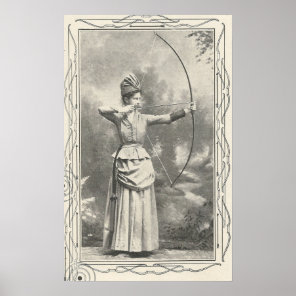 1904 Female Archery Champion Poster