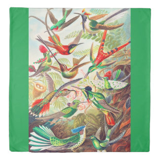 1904 hummingbirds print duvet cover