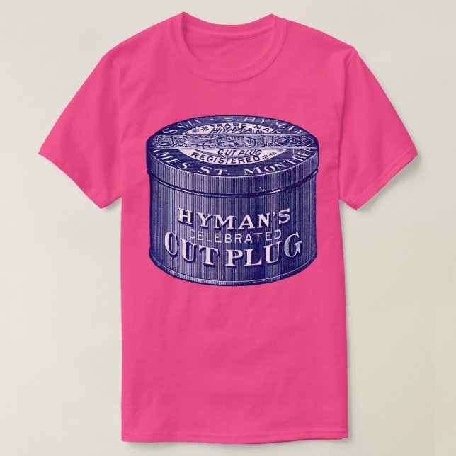 1904 Hymans Cut Plug Tobacco T-Shirt (Design Front)