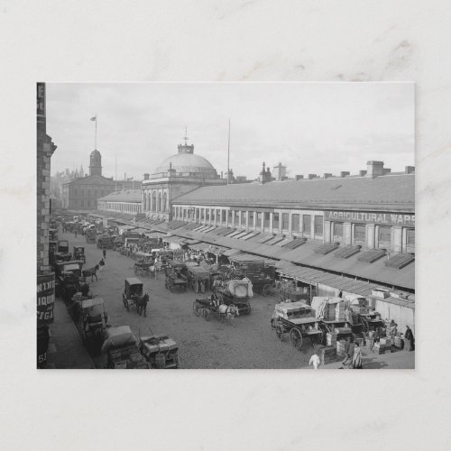 1904 Quincy Market Boston Postcard