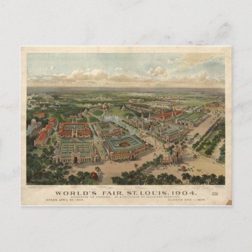 1904 St Louis Worlds Fair Postcard