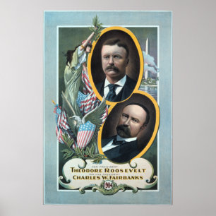 1904 Teddy Roosevelt election poster. Poster