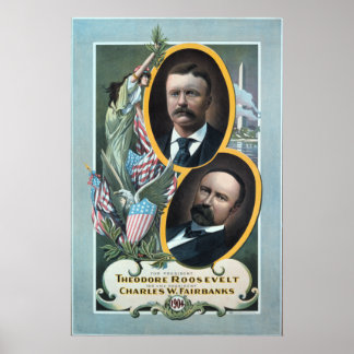 1904 Teddy Roosevelt election poster. Poster