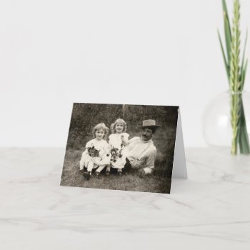 1905 A Father And His Daughters Card by historicimage at Zazzle