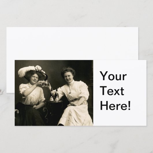 1905 Beer Drinking Girl Friends (Front/Back)