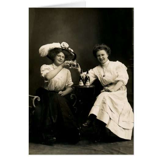 1905 Beer Drinking Girlfriends Cards (Front)