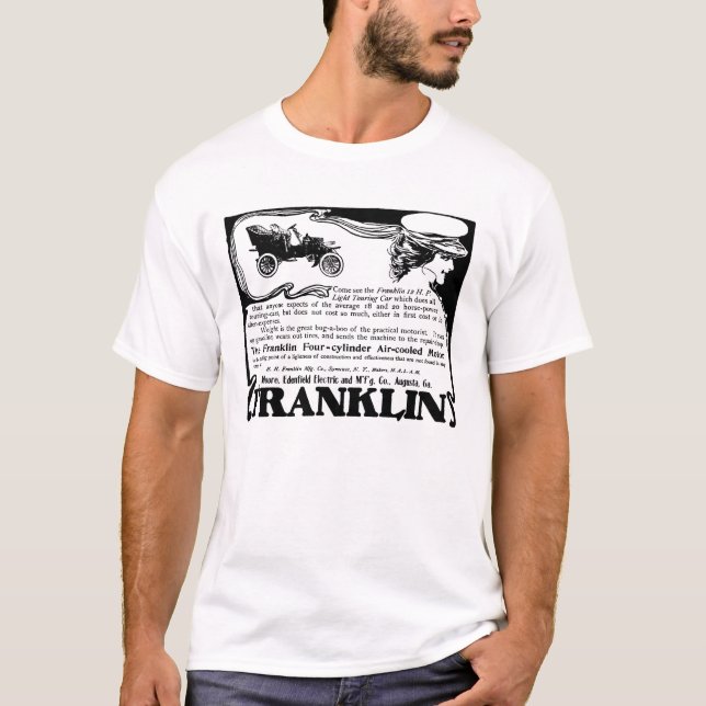 1905 Franklin auto illustration T-Shirt (Front)