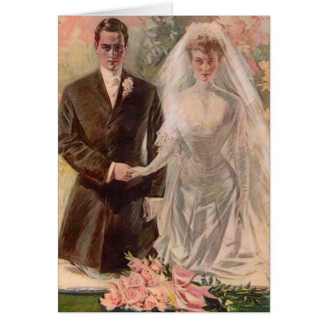 1906 Edwardian wedding Cards (Front)