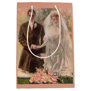 1906 Edwardian wedding Medium Gift Bag