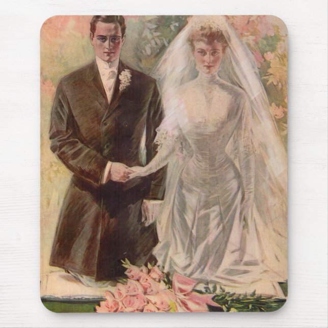 1906 Edwardian wedding Mouse Pad (Front)