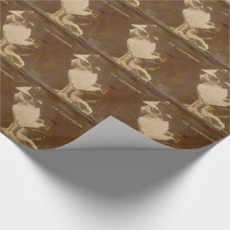 1906 The Commanding Officer dressed cat RPPC Wrapping Paper