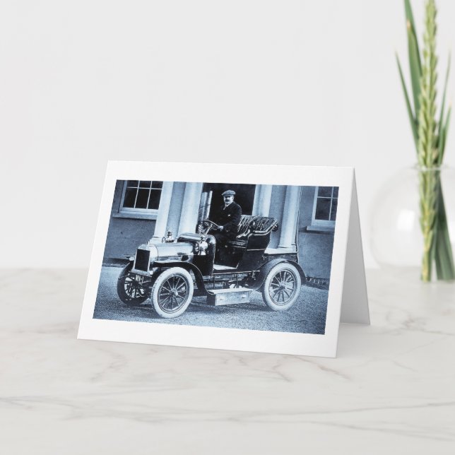 1907 Automobile Car Driver Motorist Vintage Card (Front)