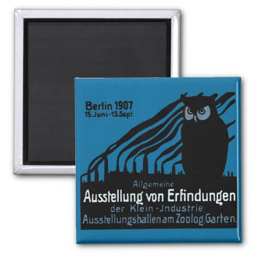 1907 Berlin Exhibition Poster Magnet