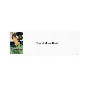 1907 Italian Battleship Roma Label