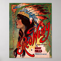  1907 Redwing sheet music cover print