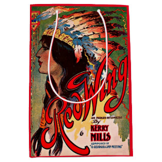  1907 Redwing sheet music cover print Medium Gift Bag