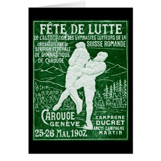 1907 Swiss Wrestling Cards (Front)