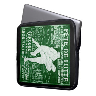 1907 Swiss Wrestling Laptop Sleeve