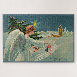 1908 Christmas angel A Merry Christmas Jigsaw Puzzle