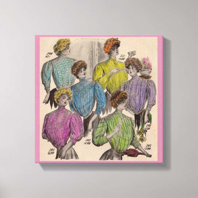 1908 Gimbels ladies blouses waists no. 1 Canvas Print (Front)