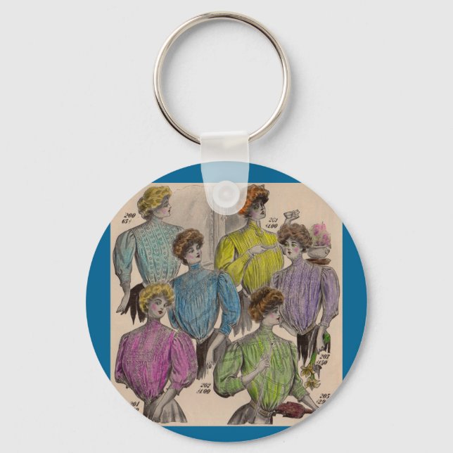1908 Gimbels ladies blouses waists no. 1 Keychain (Front)