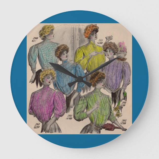 1908 Gimbels ladies blouses waists no. 1 Large Clock (Front)