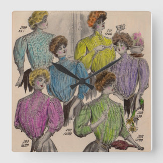 1908 Gimbels ladies blouses waists no. 1 Square Wall Clock