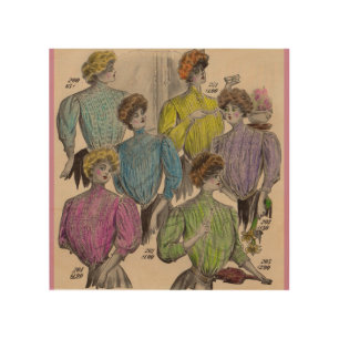 1908 Gimbels ladies blouses waists no. 1 Wood Wall Decor