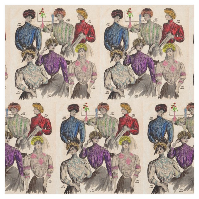1908 Gimbels ladies blouses waists no. 2 Fabric (Swatch)