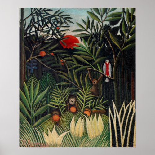 1908  Henri Rousseau Painting Poster