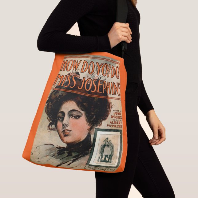 1909 How Do You Do Miss Josephine sheet music Crossbody Bag (Close Up)