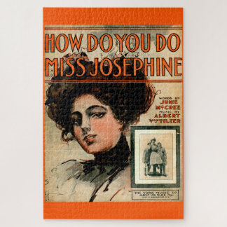 1909 How Do You Do Miss Josephine sheet music Jigsaw Puzzle