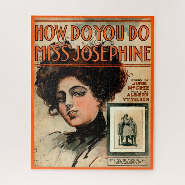 1909 How Do You Do Miss Josephine sheet music Jigsaw Puzzle (Vertical)