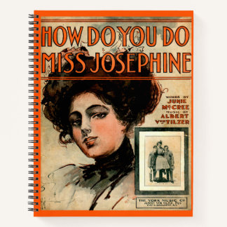1909 How Do You Do Miss Josephine sheet music Notebook