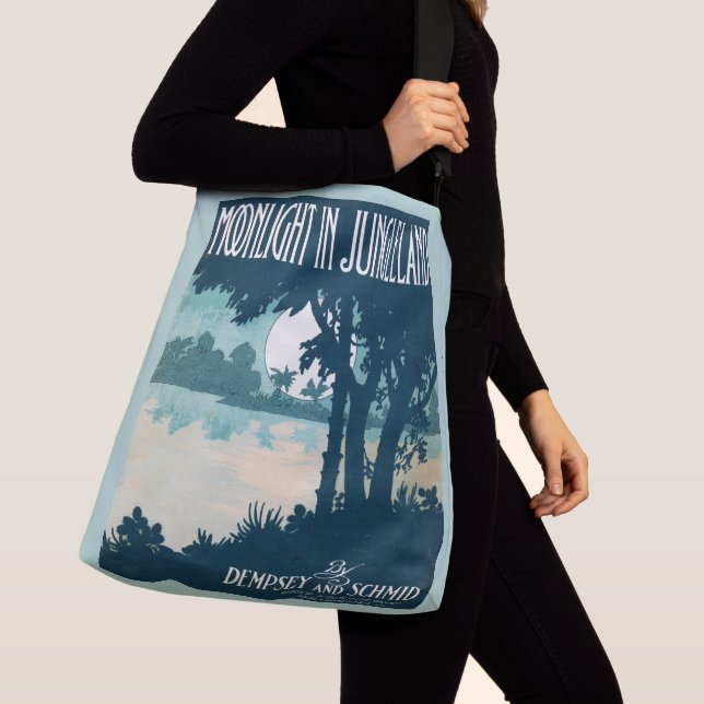 1909 Moonlight in Jungleland sheet music cover Crossbody Bag (Close Up)