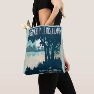 1909 Moonlight in Jungleland sheet music cover Tote Bag