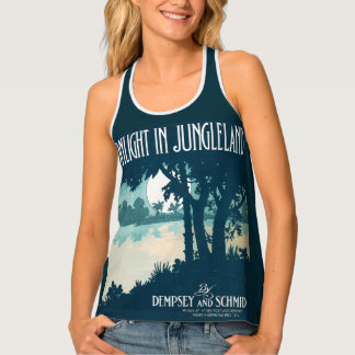1909 Moonlight in Jungleland sheet music print Tank Top