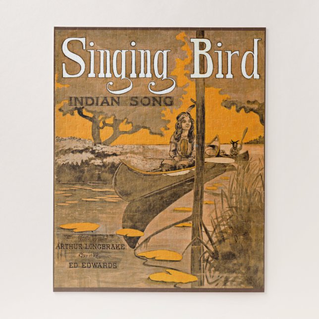 1909 Singing Bird sheet music Jigsaw Puzzle (Vertical)