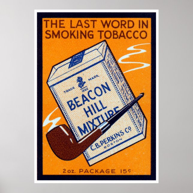1910 Beacon Hill Pipe Tobacco Poster (Front)