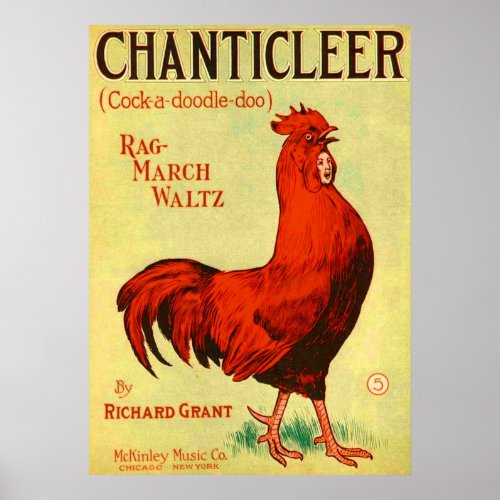 1910 Chanticleer sheet music