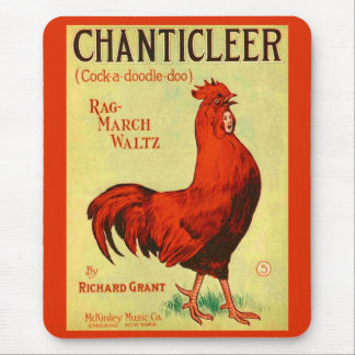 1910 Chanticleer sheet music print Mouse Pad