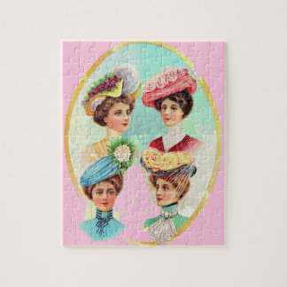 1910 dainty summer hats jigsaw puzzle