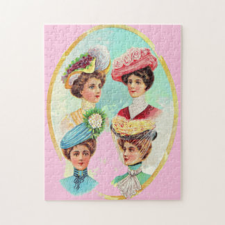 1910 dainty summer hats jigsaw puzzle