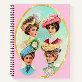 1910 dainty summer hats notebook